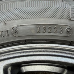 2023年製！グッドイヤー ICENAVI7 165/65R14 + ロクサーニSP10 4穴-100/1シーズン使用の画像
