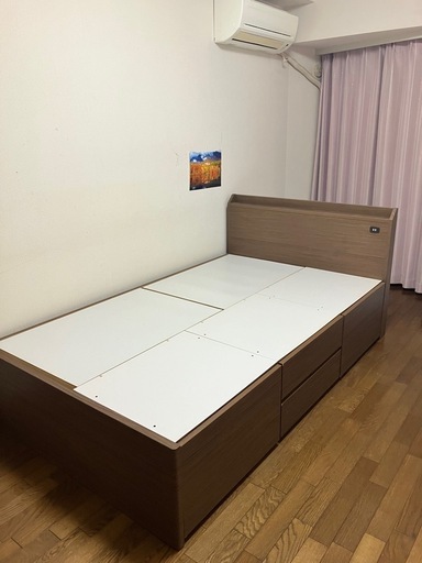 セミダブルベット（たっぷり収納付き）