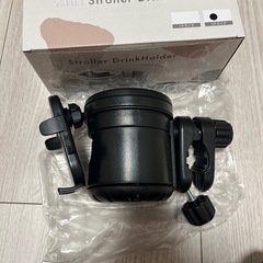 【新品】colulu 2in1ベビーカー用 ドリンクホルダー ブラック 2クランプの画像
