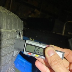 スタッドレスタイヤ　155/65R14 ホイール付きの画像