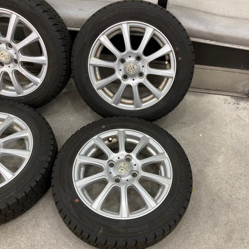 スタッドレス　155/65R14  ダンロップ24年製造　バリ山