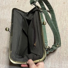 ハンドバッグ  ショルダーバッグ (カーキ)の画像