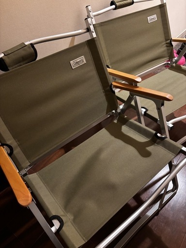 Coleman コンパクトフォールディングチェア オリーブ 2脚セット