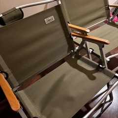 Coleman コンパクトフォールディングチェア オリーブ 2脚セットの画像