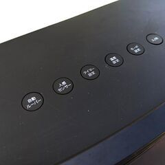 quad ファンヒーター 黒 ストーブ 人感センサー 自動スイング 2021年製の画像