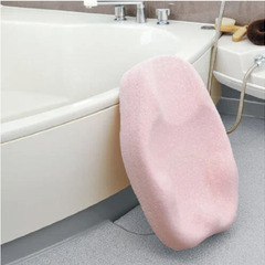 【美品】Richell ひんやりしないおふろマットR（ピンク）の画像