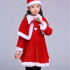【新品】110cm サンタクロース ワンピース 女の子の画像