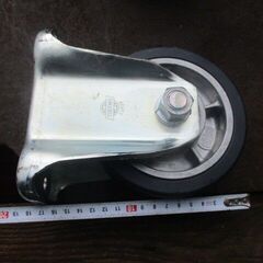 .4本セット.KH型 重荷重用固定キャスター YODONO KH-130 ヨドノ キャスター  アルミ製ウレタン 重量台車. 据付.重量鳶.の画像