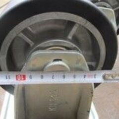 .4本セット.KH型 重荷重用固定キャスター YODONO KH-130 ヨドノ キャスター  アルミ製ウレタン 重量台車. 据付.重量鳶.の画像