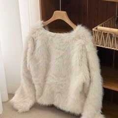 新品　ファーコート　の画像