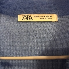 ZARAテクスチャーニットポロシャツの画像