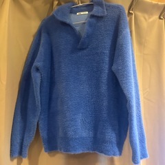 ZARAテクスチャーニットポロシャツの画像