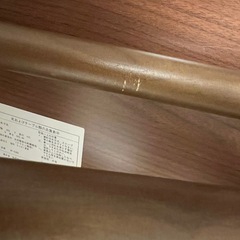 折りたたみテーブル ブラウン 幅80×奥行40×高60の画像