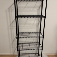 【ほぼ新品】ルミナス　スチールラック　黒の画像