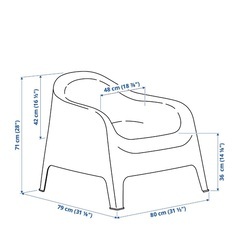 【2点セット】IKEA 屋外用アームチェア ガーデンファニチャーの画像