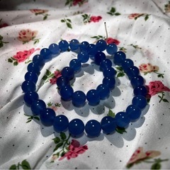 青色瑪瑙ネックレスの画像