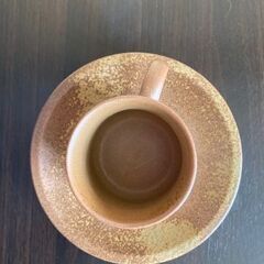 コーヒーカップ（土感のある陶器）の画像