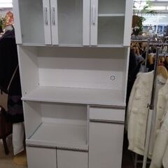 2023年7月3日製造　2分割になるので車に積めます　ニトリ　食器棚　キッチンボード　電子レンジ　炊飯器　オーブンレンジ　トースター　レンジ台の画像