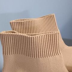 ニットショートブーツの画像