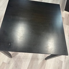 IKEA イケア　ダイニングテーブル　ブラック　黒　四角の画像
