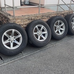 ⭐︎冬仕度⭐︎265/70R17 150プラド　DM-V3 ブリヂストン　スタッドレス・ホイールセット の画像