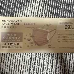 マスク小さめの画像