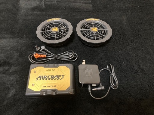 BURTLE [バートル] カラーファン+24Vバッテリー AC09+AC08-1 エアークラフト AIRCRAFT