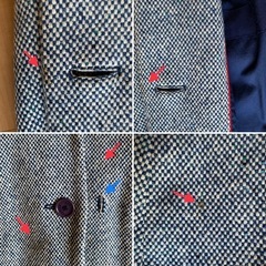 【古着】MARC JACOBS ヘリンボーンコート（難あり
）の画像