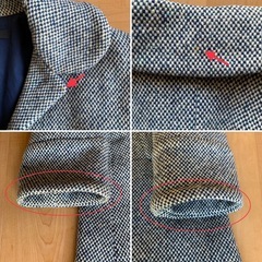 【古着】MARC JACOBS ヘリンボーンコート（難あり
）の画像