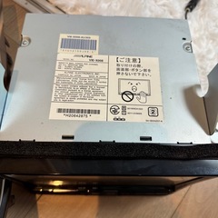 ALPINE VIE-X008 カーナビ 取付パネル付きの画像