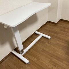 昇降式　サイドテーブル  高さ67~97cm キャスター付きの画像