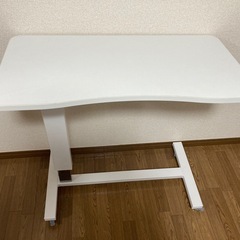 昇降式　サイドテーブル  高さ67~97cm キャスター付きの画像