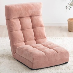 【取りに来ていただける方限定】座椅子 3WAY ふわもこ 42段階 リクライニング コンパクト 折りたたみ 1人掛け ソファー かわいいの画像