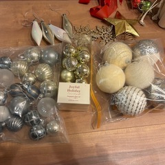 クリスマスツリー120センチ➕オーナメントの画像