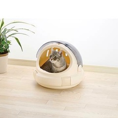 猫用　キャリー　ベッド　おでかけネコベッド　リッチェル　コロル　ベージュMの画像