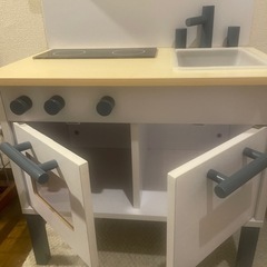 LOWYA[幅55]おままごとキッチン おもちゃ 木製 の画像