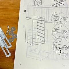 IKEA おもちゃ棚　転倒防止ネジの画像