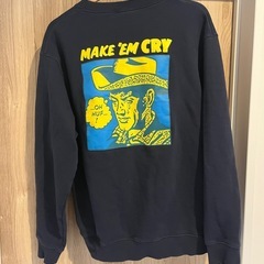 HUF ネイビー スウェット Lの画像