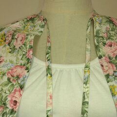 つけえり　付け襟　ピンク×花の画像