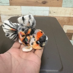 羊毛フェルト金魚の画像