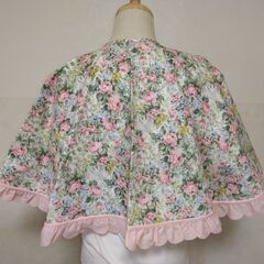 つけえり　付け襟　ピンク×花の画像