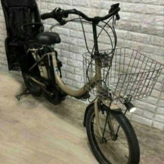 ✨美品✨室内保管✨ヤマハ パスバビー 電動自転車 大容量8.7Ah 子供乗せ  🌈新基準🌈p606の画像
