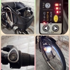 🌸美品🌸室内保管🌸パナソニック 電動自転車 ギュット 子供乗せ  🌈新基準🌈p607の画像