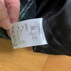 140 チェックスカート　女の子の画像