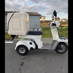 絶好調　ホンダ　ジャイロx 後期型　バッテリー新品 リアボックス付　配送可能の画像