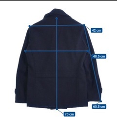 SHIPS JET BLUE☆ウールピーコートの画像