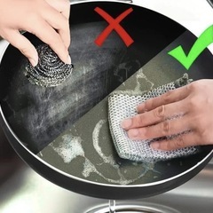 金属線クリーニングクロス 　食器洗浄雑巾/金属線雑巾　アルミクロスの画像