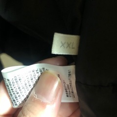 美品！GU3Ｌ黒フード付きジャンバーの画像