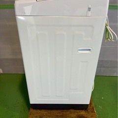 ニトリ 洗濯機 縦型全自動 NTR60 (6.0kg/ホワイト) 中古 ガラス扉 ステンレス槽 風乾燥機能 (2019年製）#207の画像