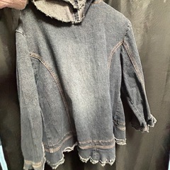 フリル デニムジャケットの画像
